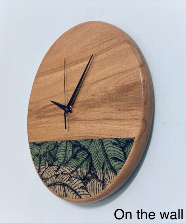 Wooden-wall-clock
