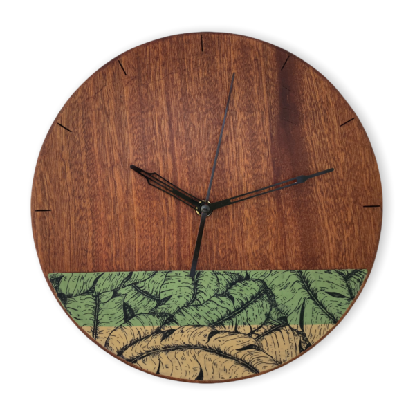 banana-leaves-wooden-wall-clock-selsal-mahogany